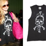 Avril Lavigne: Ripped Skull Muscle Tee