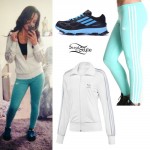 Becky G: Adidas Jacket & Leggings