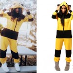 Becky G: Yellow & Black Striped Onesie