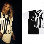 Ciara: Black & White Split Tee