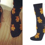 Ellie Goulding: Bear Print Socks