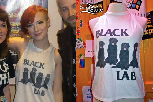 Hayley Williams: Black Lab Muscle Tee