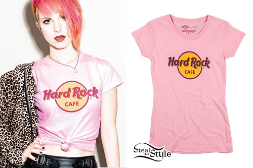 Hayley Williams: Pink Hard Rock Cafe Tee