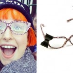 Hayley Williams: Animal Print Bow Glasses