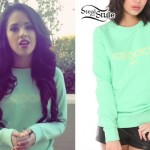 Jasmine Villegas: Mint Green 'Crooks' Sweater