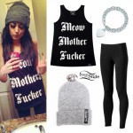 Melissa Marie Green: Meow Tank Top Outfit