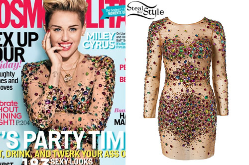 Miley Cyrus on the Front Cover of Cosmo Magazine -photo: mileycyrus