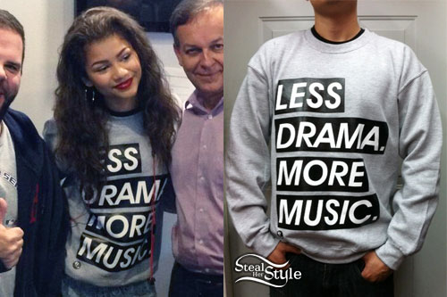 Zendaya Less Drama More Music Sweater