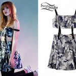 Bella Thorne: Camo Two-Piece Dress