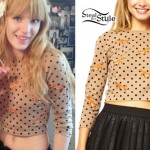 Bella Thorne: Fox Print Sweater