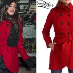 Camila Cabello: Red Wool Coat