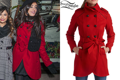 Camila Cabello: Red Wool Coat
