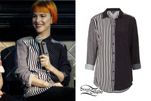 Hayley Williams: Mixed Print Shirt