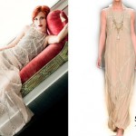 Hayley Williams: Sheer Beige Maxi Dress