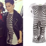 Jessie J: Zebra Print T-Shirt