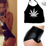 Lil Debbie: Weed Halter Top, Booty Shorts