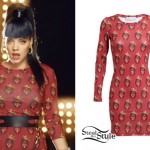 Lily Allen: Notorious BIG Print Dress