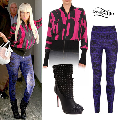 Nicki Minaj: Stained Glass Leggings Outfit