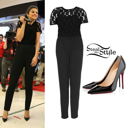 Black Jumpsuit and red heels | Black work outfit, Work fashion, Work outfit