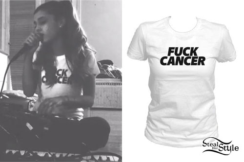 Ariana Grande: Fuck Cancer T-Shirt