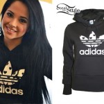 Becky G: Adidas Trefoil Heart Hoodie