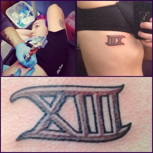 Tattoo uploaded by Tattoos For Humans  XIII Roman numerals for the number  13 on the bottom knuckles of the clients left hand  Tattoodo