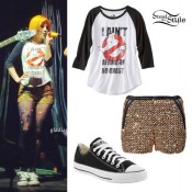 Hayley Williams: Ghostbusters Raglan Tee | Steal Her Style