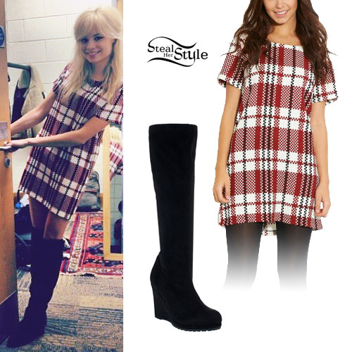 Nina Nesbitt: Tartan Shift Dress