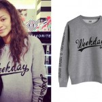 Zendaya: Weekday Crewneck Sweatshirt