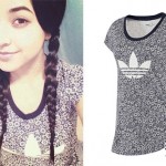 Becky G: Adidas Floral Print T-Shirt