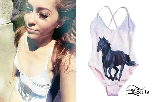 Brandi Cyrus: Horse Swimsuit