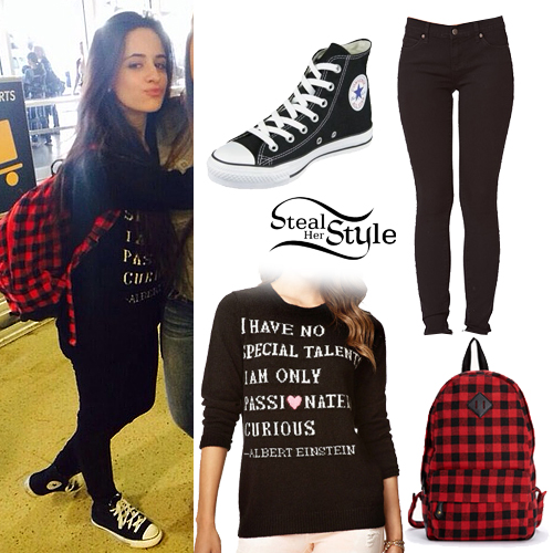 Camila Cabello: Einstein Sweater Outfit | Steal Her Style