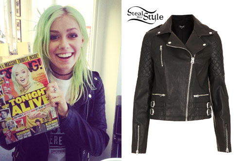 Jenna McDougall: Quilted Leather Jacket