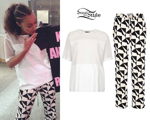 Leigh-Anne Pinnock: Geo Print Pants