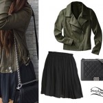 Madison Beer: Chanel Bag, Olive Jacket