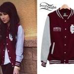 Melissa Marie Green: Burgundy Varsity Jacket