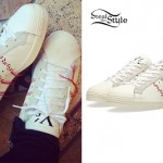 Rita Ora: Stitched Adidas Sneakers
