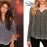Selena Gomez: Waffle Knit Top