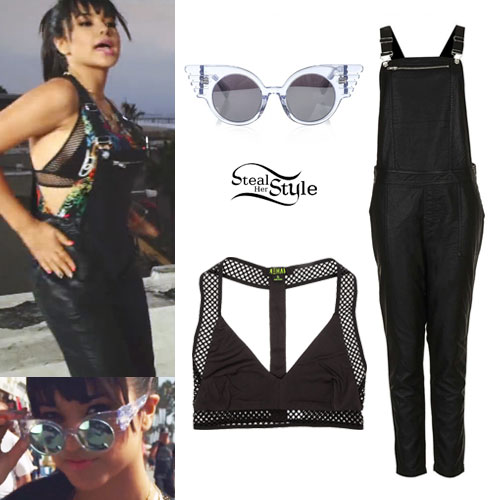 Becky G: 'Quiero Bailar' Leather Overalls