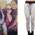 Becky G: Gray Quilted Joggers