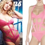 Ellie Golding: Pink Bandage Swimsuit