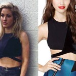 Ellie Goulding: Velvet Wrap Crop Top