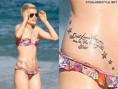 Jessie J stars hip tattoo