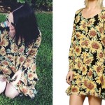 Kate Nash: Sunflower Print Dress