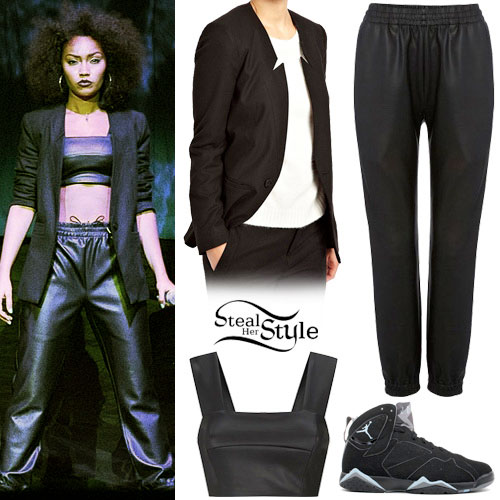 Leigh-Anne Pinnock: Leather Top & Pants