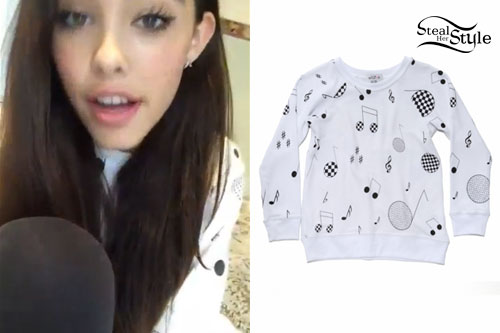 Madison Beer: Music Note Sweater