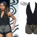 Normani Hamilton: Stud Embellished Romper