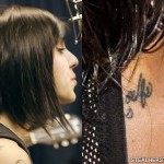 Yasmine Yousaf shoulder tattoo