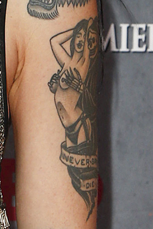 Celebrity Grim Reaper Tattoos Steal Her Style