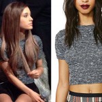 Ariana Grande: Black & White Speckled Tee